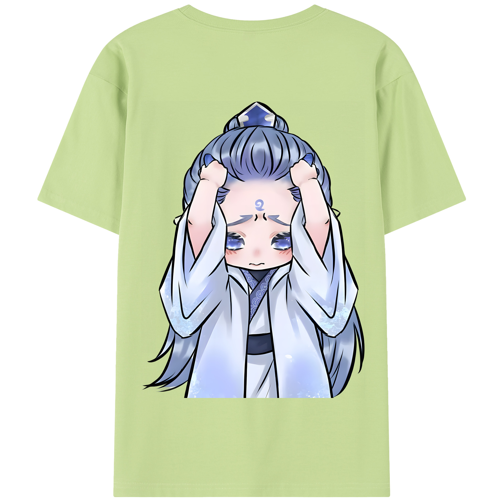 （画像用） Ne Zha 2 ナタ 魔童の大暴れ 綿100％半袖Tシャツ（背面プリント）